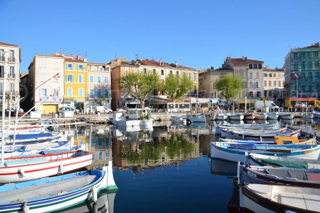 Blue Summer Vibes Duplex Studio For 4P, Ac, Sea View, Parking, Beach At 50M, Spa Access -3 La Ciotat Zewnętrze zdjęcie