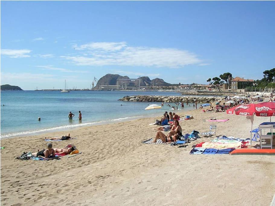 Blue Summer Vibes Duplex Studio For 4P, Ac, Sea View, Parking, Beach At 50M, Spa Access -3 La Ciotat Zewnętrze zdjęcie